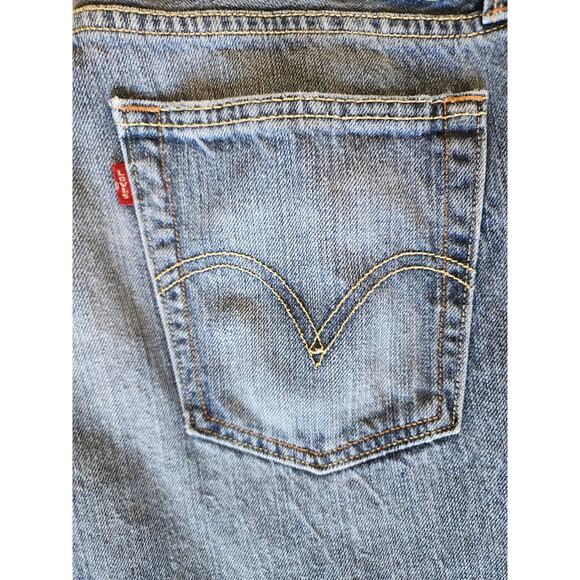 Levis Jeans Men's 34x30 Blue Denim 527 Low Boot Cut - Picture 4 of 10